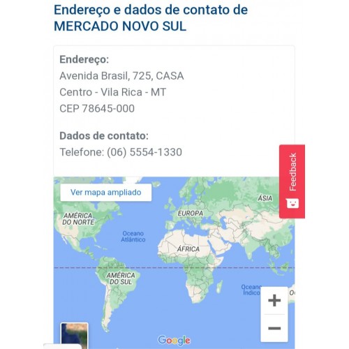 Cliente - Mercado Novo Sul  - Vila Rica - MT 